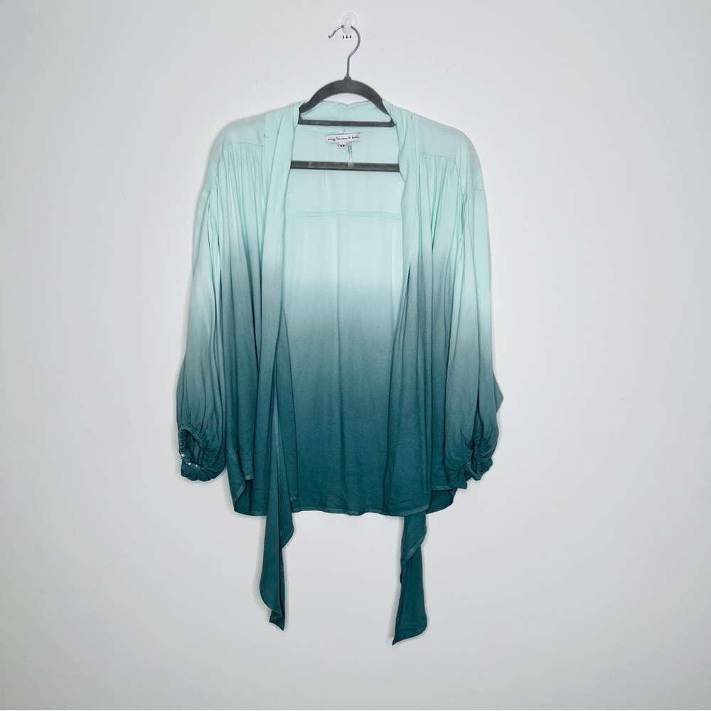 Young Fabulous and Broke Carmen Top In Ocean Bay Ombre XS